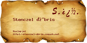 Stenczel Ábris névjegykártya